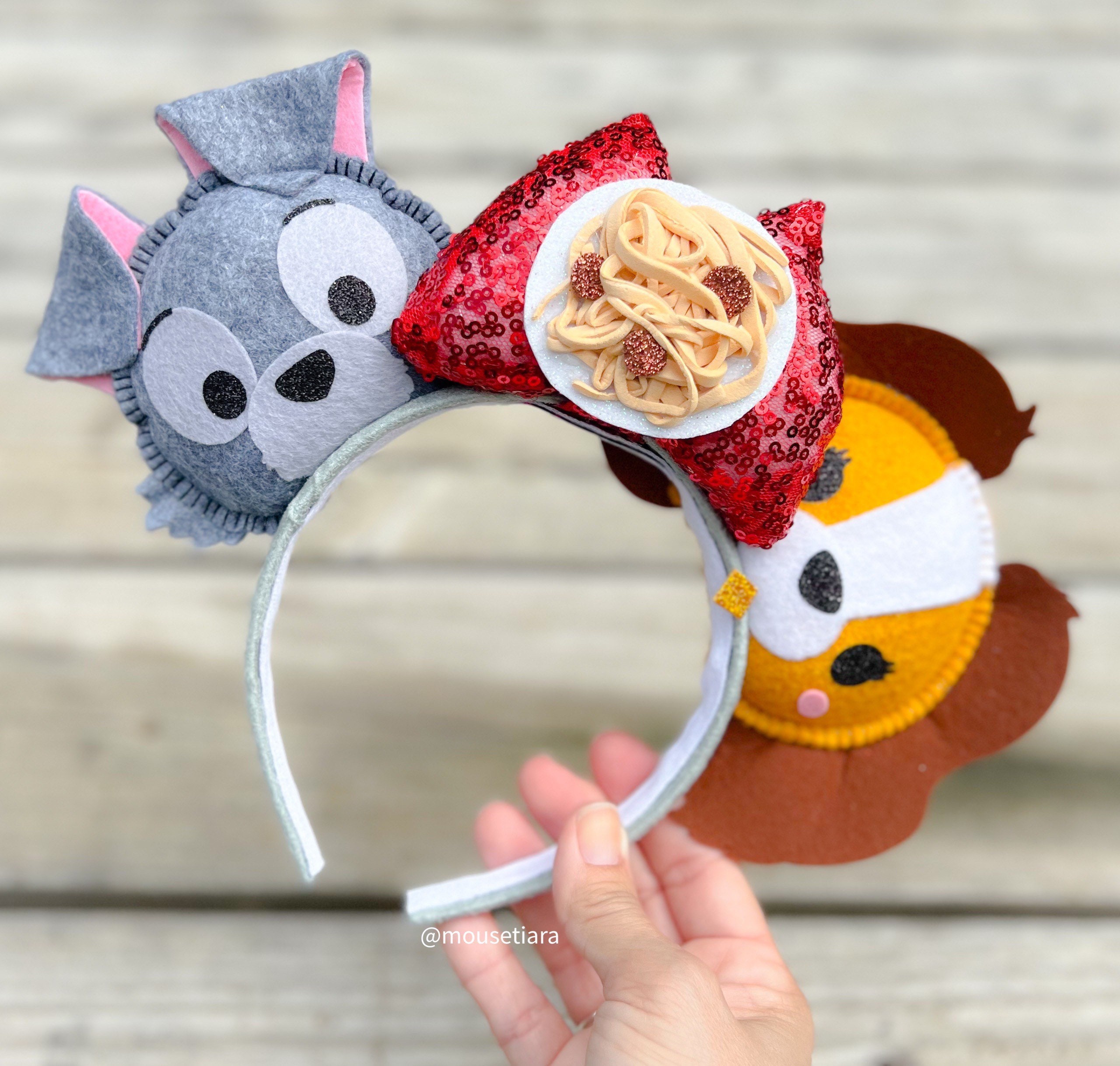 Mickey Mouse Ears Headband | Lady and the Tramp Inspired 