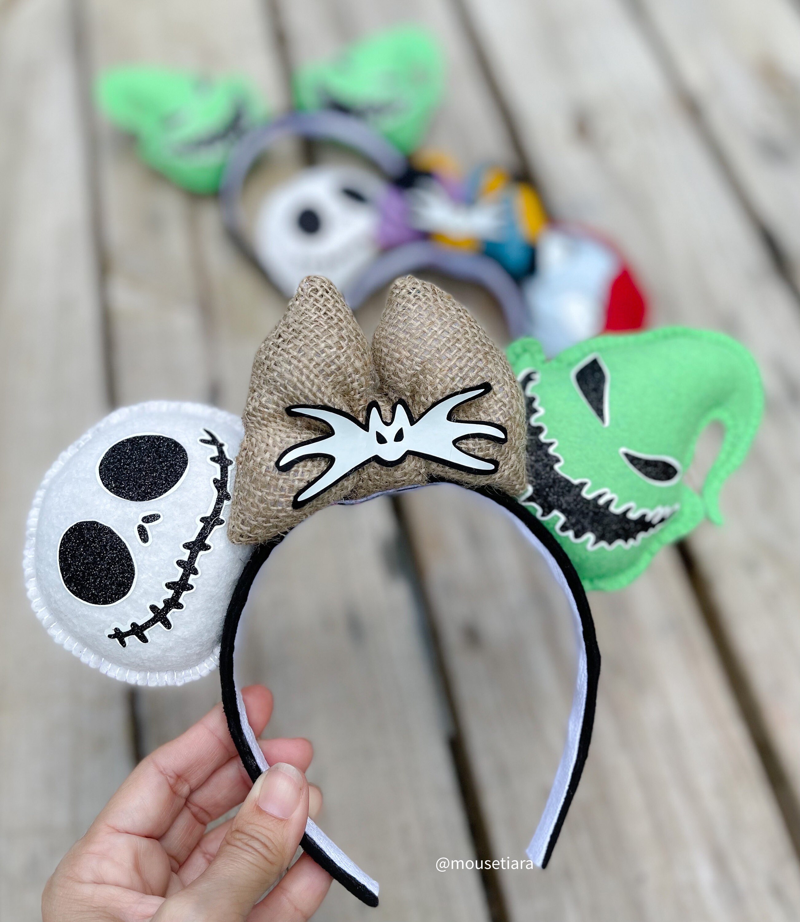 Disney Ears Nightmare Before Christmas Ears Jack and Sally  display picture 1