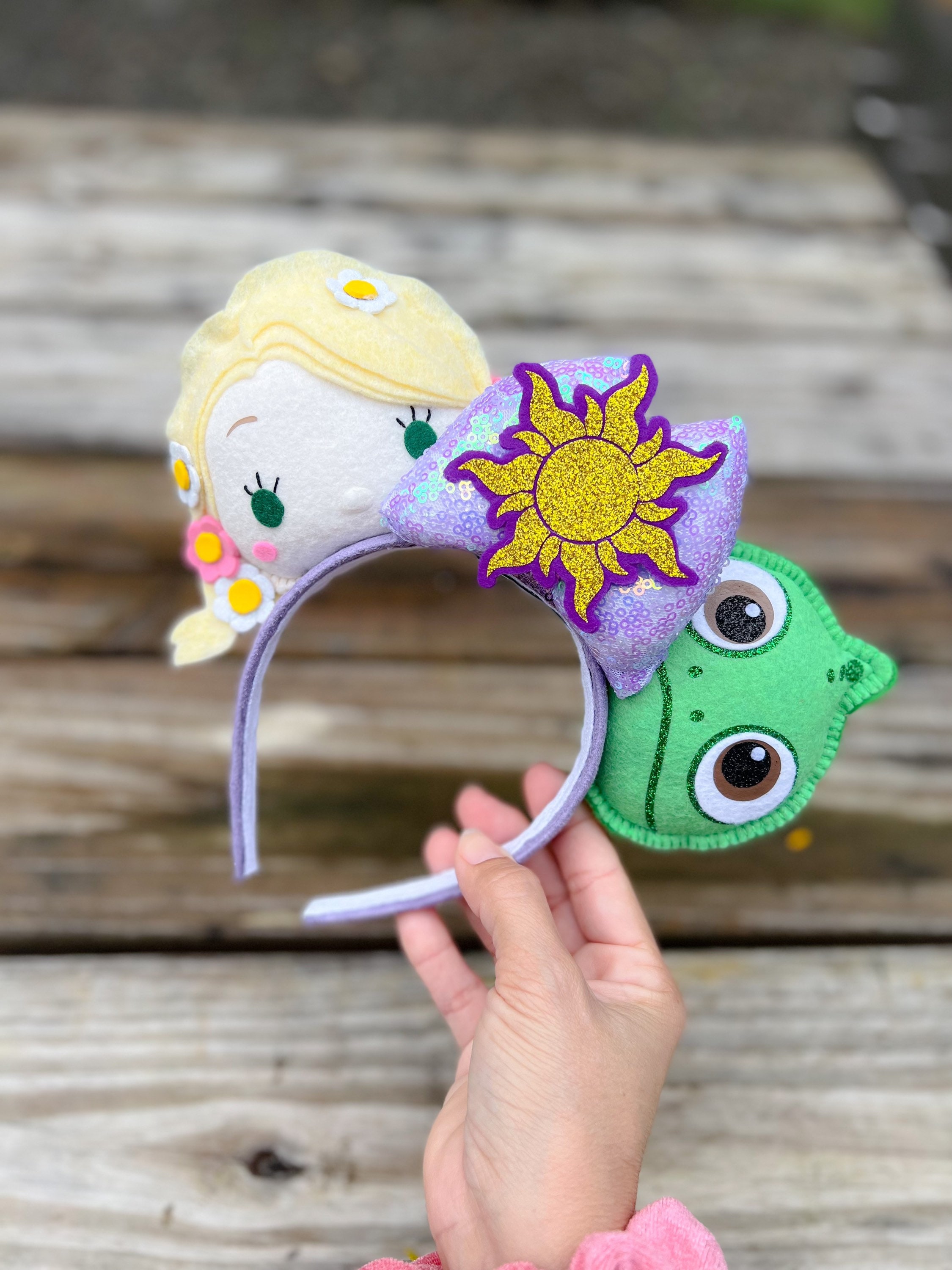 Mickey Ears Tangled Rapunzel Punzie Pascal Mouse Ears  display picture 2