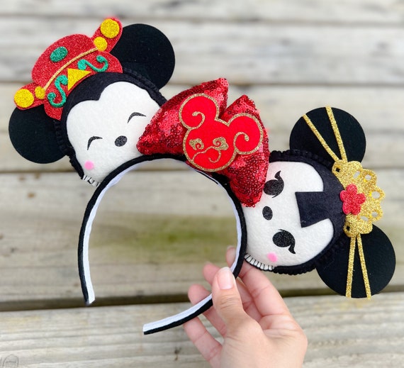 Disney Ears Mickey Ears Chinese Lunar New Year Mickey Minnie Mouse