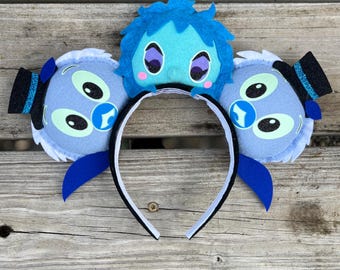 Disney Ears Madame Leota Haunted Mansion Hat Box Orange Bird  Bride Mouse Ears Headband Glow in the Dark