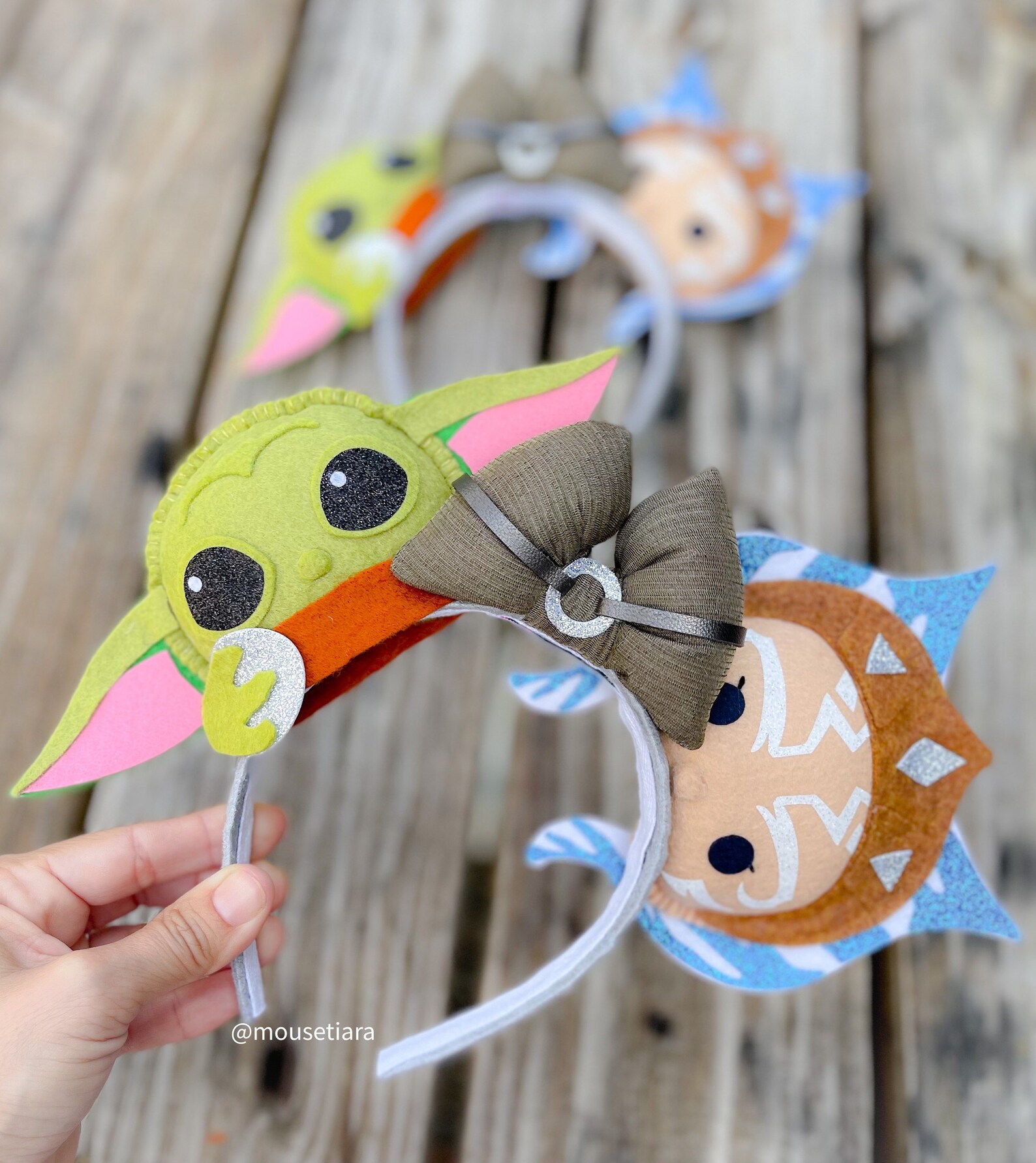 Mickey Ears Ahsoka Tano Grogu the Child Inspired Mouse Ears Etsy