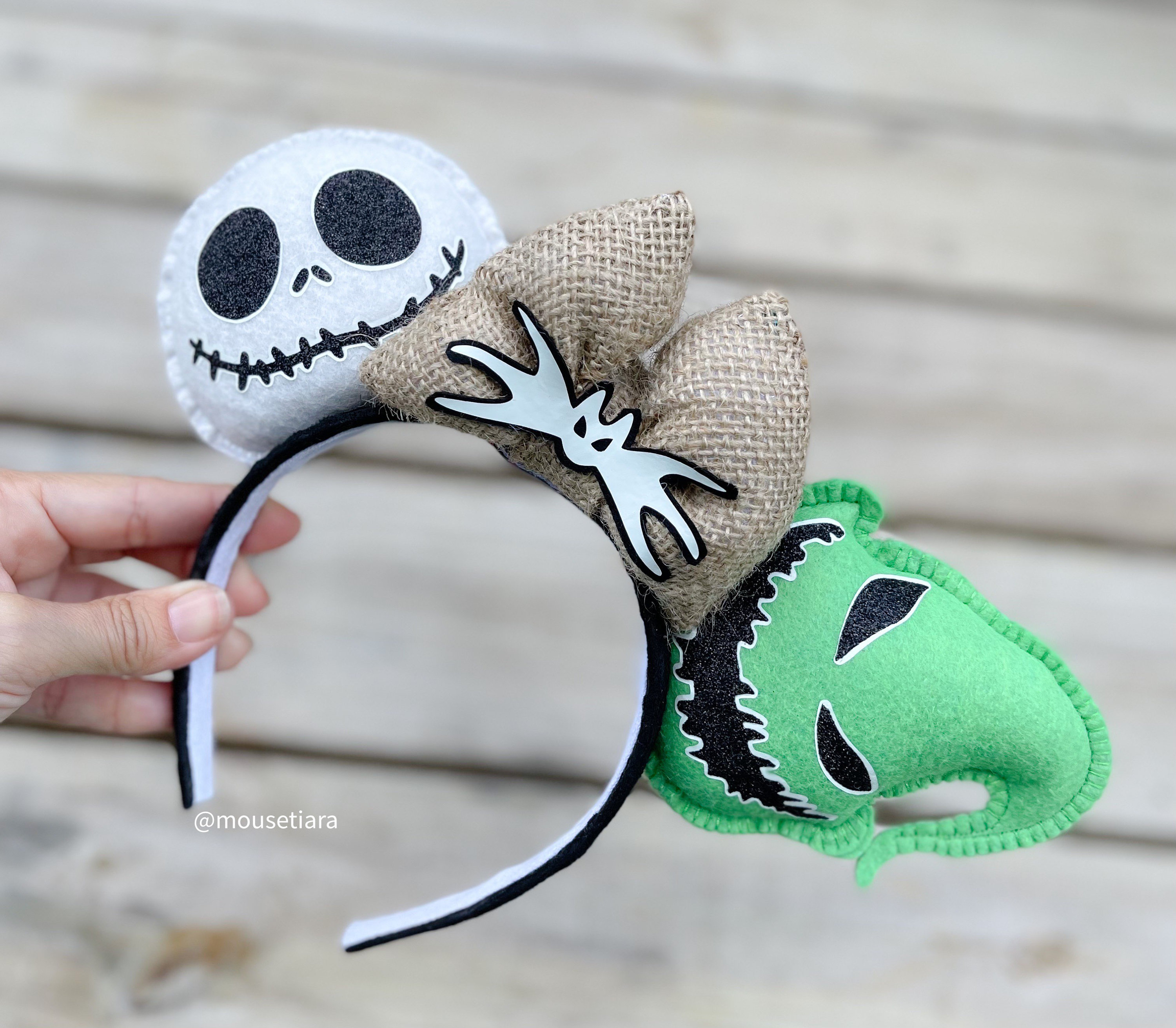 Disney Ears Nightmare Before Christmas Ears Jack and Sally  display picture 3