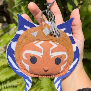 Ahsoka Tano inspired  Keychain for Backpack | The Mandalorian | Star Wars Fall Holiday Christmas