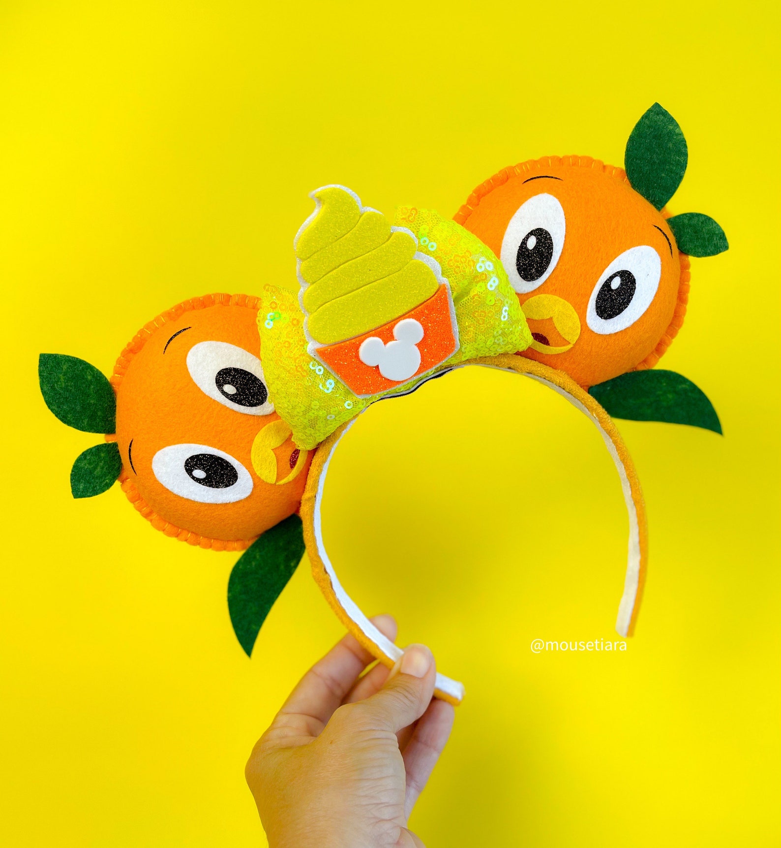 Mickey Ears Disney Ears Orange Citrus Bird Epcot Minnie Etsy