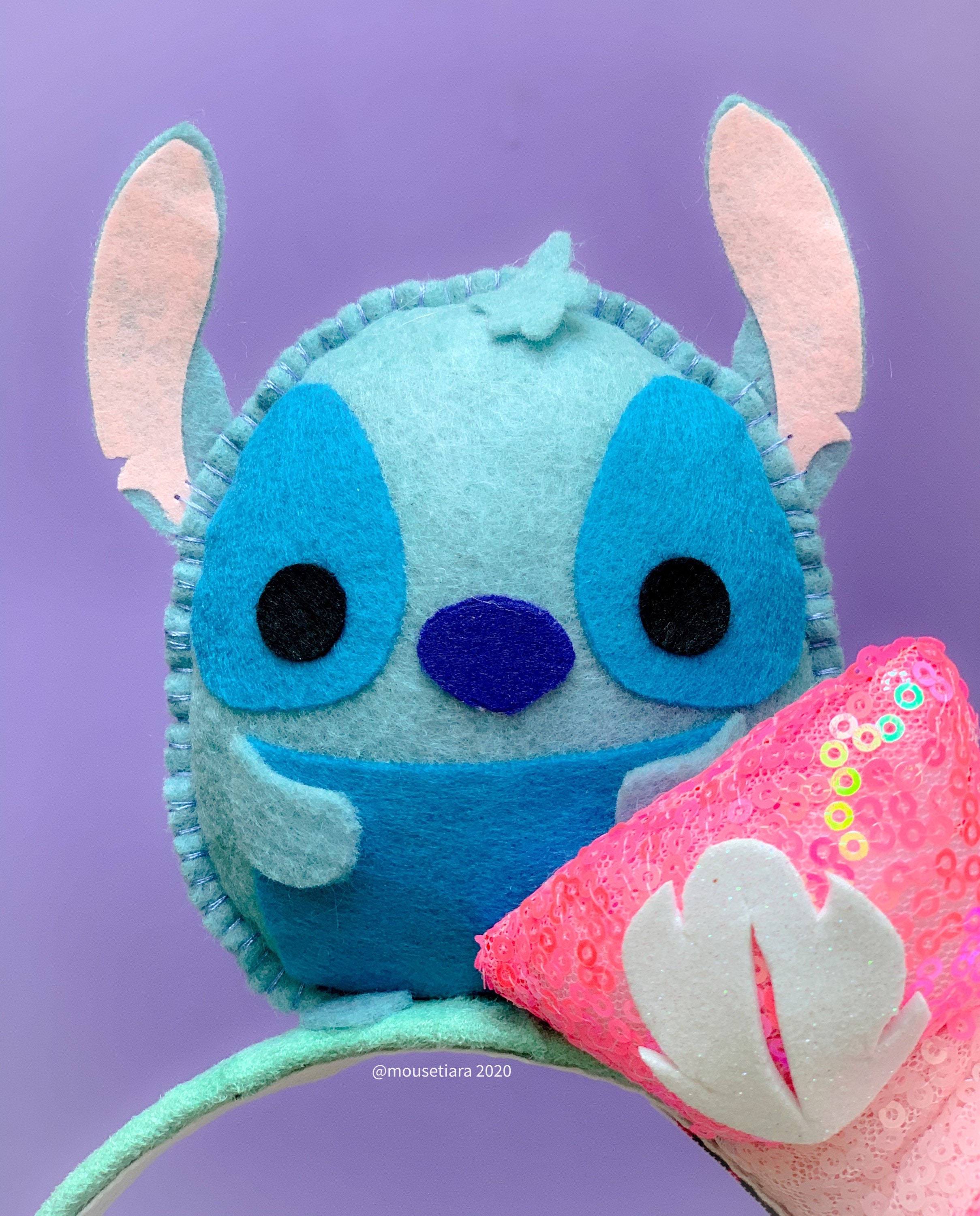 Peluche Disney Tsum Tsum - Stitch - Mixte - Bleu et violet - 0