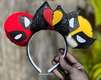 Deadpool Wolverine Mickey Ears Marvel Avengers Campus Spiderman Ironman Spider Man Iron Man  Mouse Ears Headband