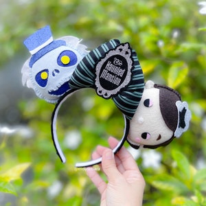 Disney ears Mickey Ears Haunted Mansion Hatbox Ghost Host and Maid Mickey Mouse Ears Headband Tsum Tsum Ufufy Disney