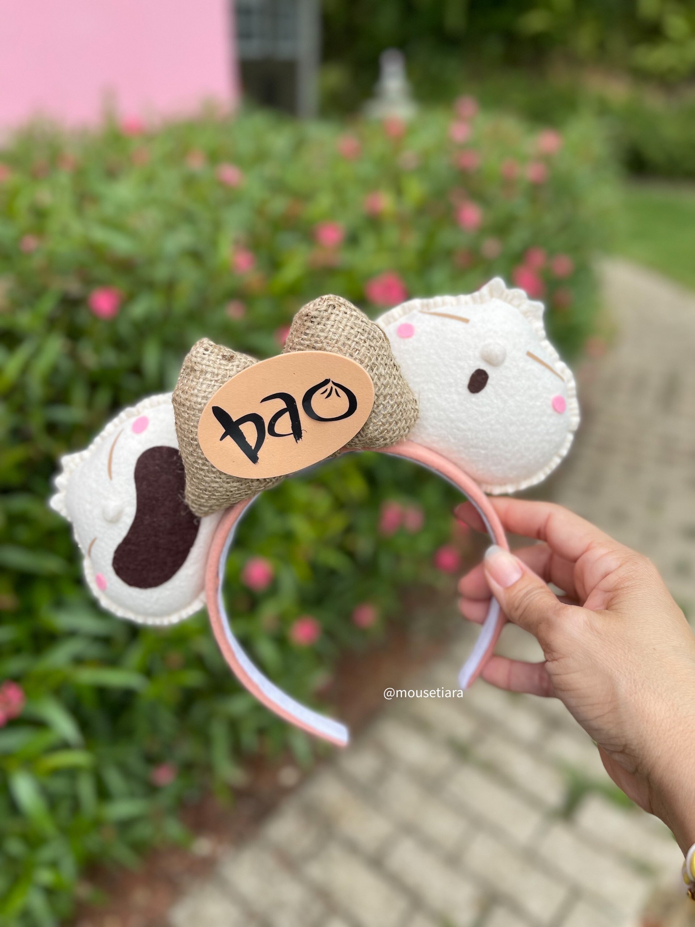 ShinySkyRainbow Disney Bao Mickey Ear Headband White Iridescent Sparkle Mickey Ears - Mouse Ears Headband  main image 4