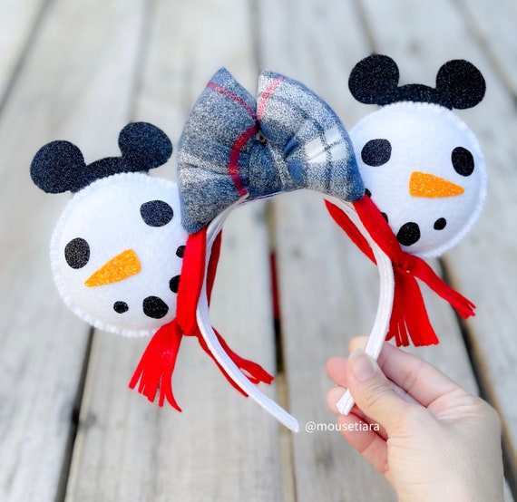 Disney Snowman Minnie ears- Red and White 105790s1.jpg main image 2