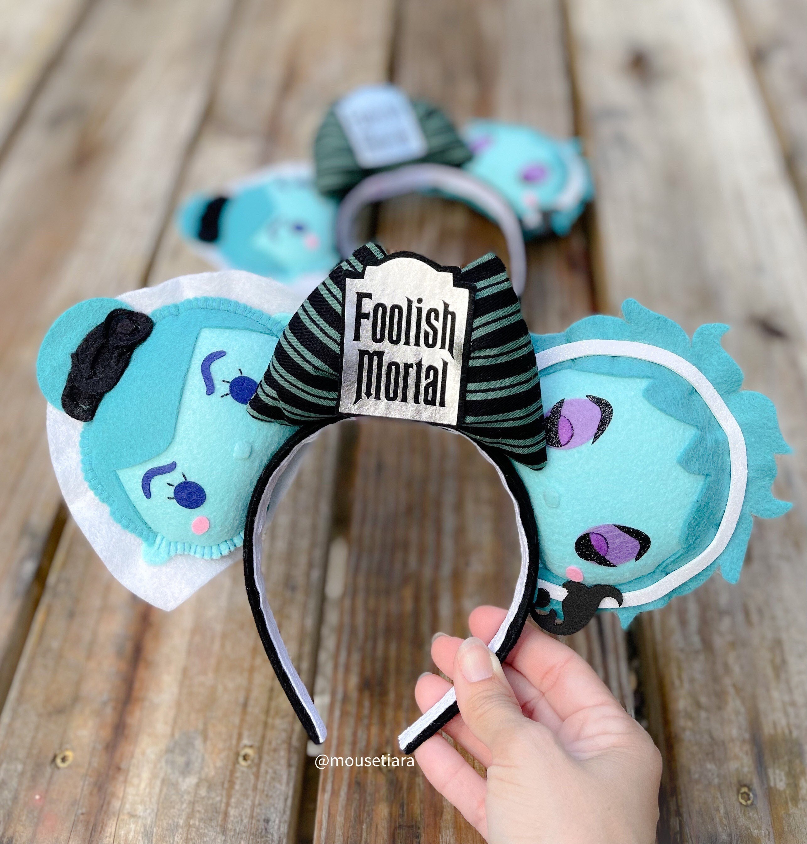 Disney Haunted Mansion Mickey Ears Headband Madame Leota Foolish Disney~Parks Haunted Mansion Foolish Mortals Eyes Leota  main image 4