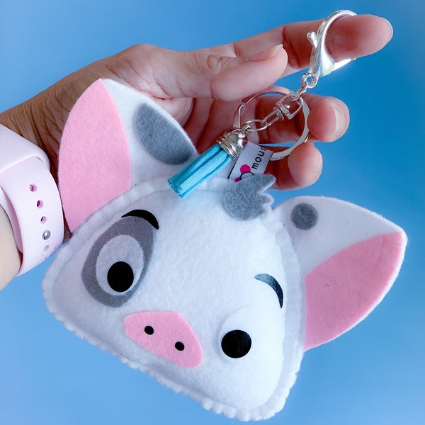 Disney Keychain | Moana Pua | Disney Ornament | Tsum Tsum  Hand Made Disney Mickey Mouse Ears Fall Holiday Christmas Disney Gift