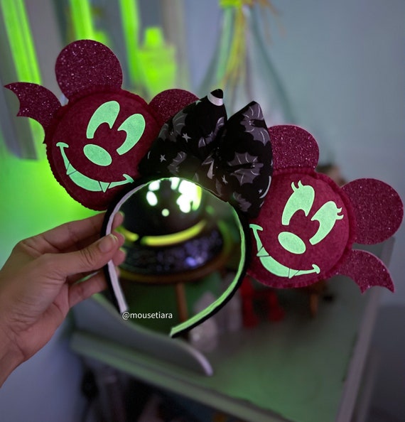 Mickey Ears | Vampire Bat Glow in the Dark Mickey Mouse Ears  display picture 1