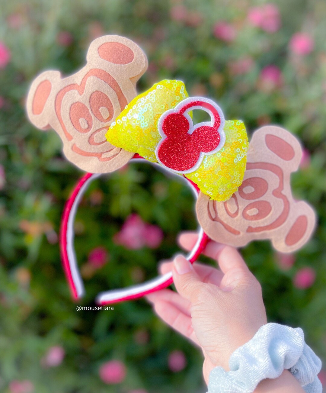 Disney Ears Mickey Shaped Waffle Ears Pretzel Donuts Pop Corn Bucket