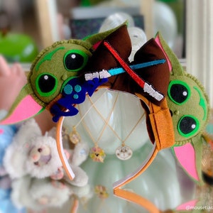 Mickey oren het kind dat kikker eet geïnspireerd muis oren hoofdband Tsum Tsum Ufufy Disney | Kan worden gedaan als haarclips haarspeldjes