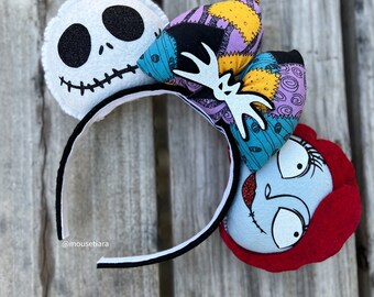 Nightmare Before Christmas Ears Jack and Sally Jack  display picture 1
