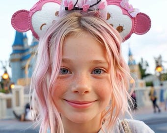 Mickey Ears Minnie ear pink Headband Tsum Tsum Ufufy Disney | Can be done as Hair Clips Barrettes