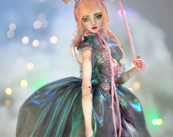 Porcelain Ball Jointed Doll Pastel Rainbow Sphinx BJD Doll  | Ready to Ship One of a Kind | Forgotten Hearts | FHDolls