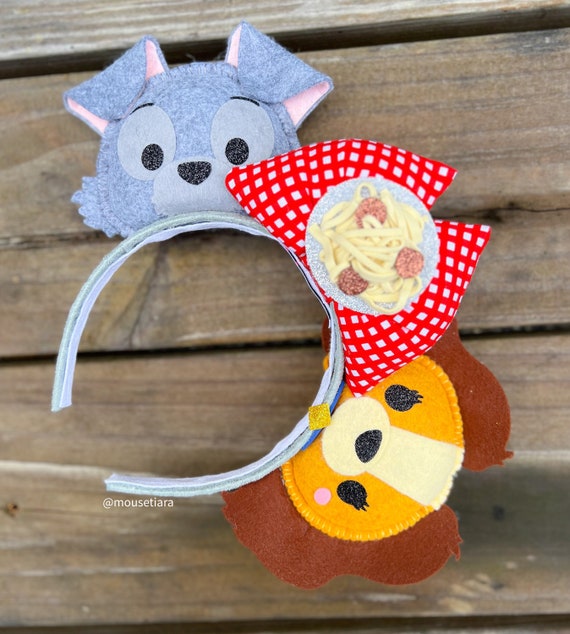 Disney Ears Lady and the Tramp Mickey Ears Headband Tsum Tsum
