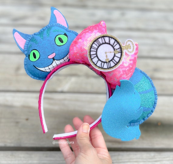 Disney Alice in Wonderland, Cheshire cat Mickey Mouse ears newest tag Cheshire Cat Mickey Ears - Mouse Ears Headband – Little Ears  main image 4