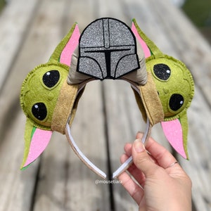 Disney ears Mickey Ears The Child inspired Mouse Ears Headband Tsum Tsum Ufufy Disney | Can be done as Hair Clips Barrettes