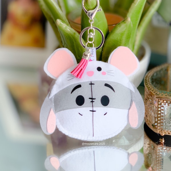 Costume Eeyore , Hand Made Keychain for Disney Backpack Matching Mickey Ears Tsum Tsum Ufufy Disney | Graduation  Gifts for Her or Him