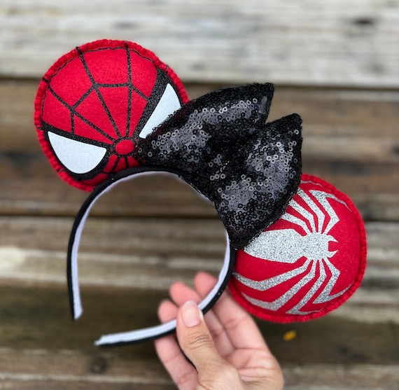 Diadema orejas Minnie Mouse Spider-Man para adultos