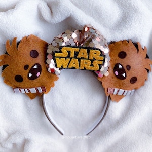 Disney Ears Chewbacca Mickey Mouse Ears | Star Wars | Headband Tsum Tsum Ufufy Disney Fall Holiday Christmas Disney Gift
