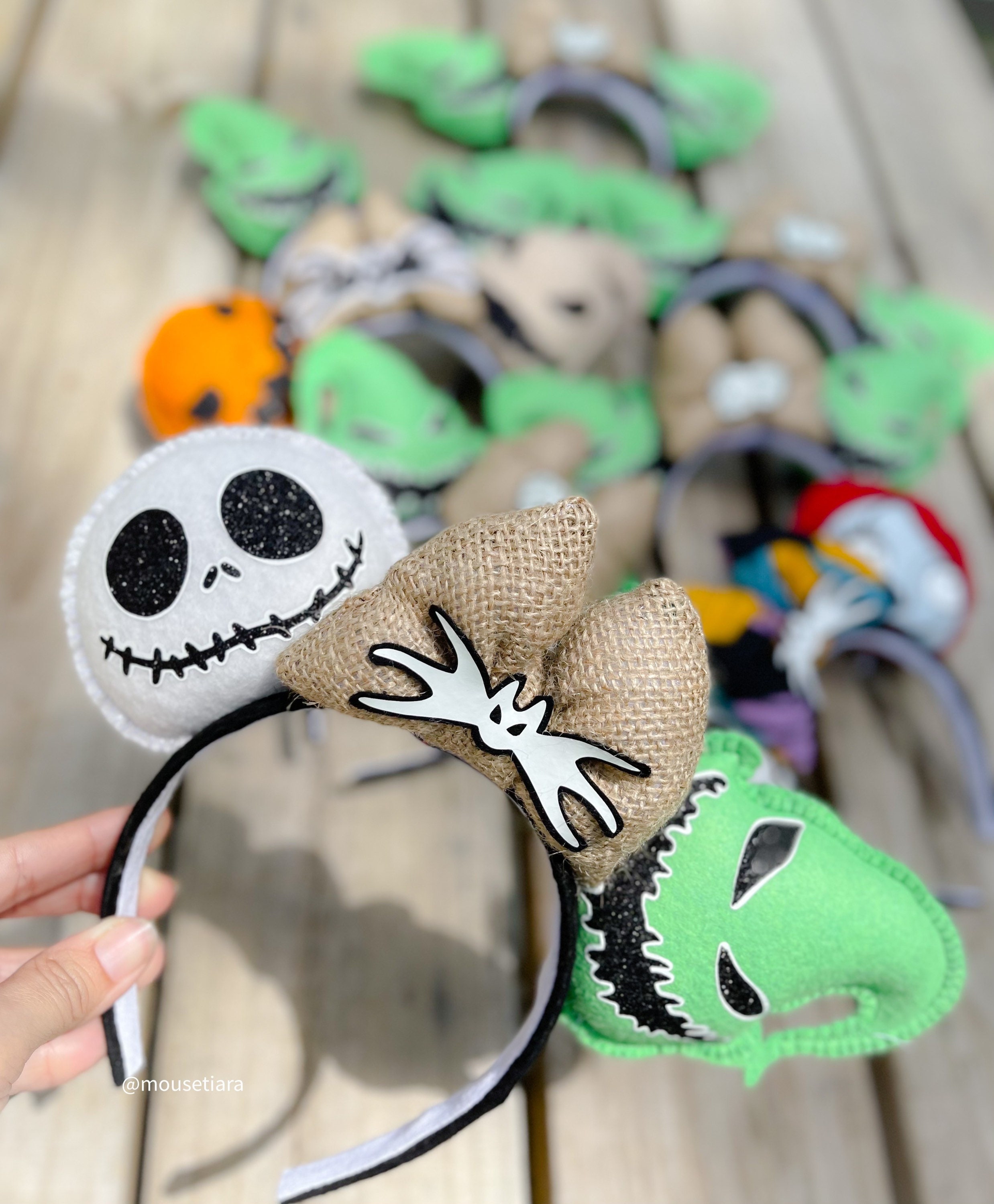Disney Ears Nightmare Before Christmas Ears Jack and Sally  display picture 1