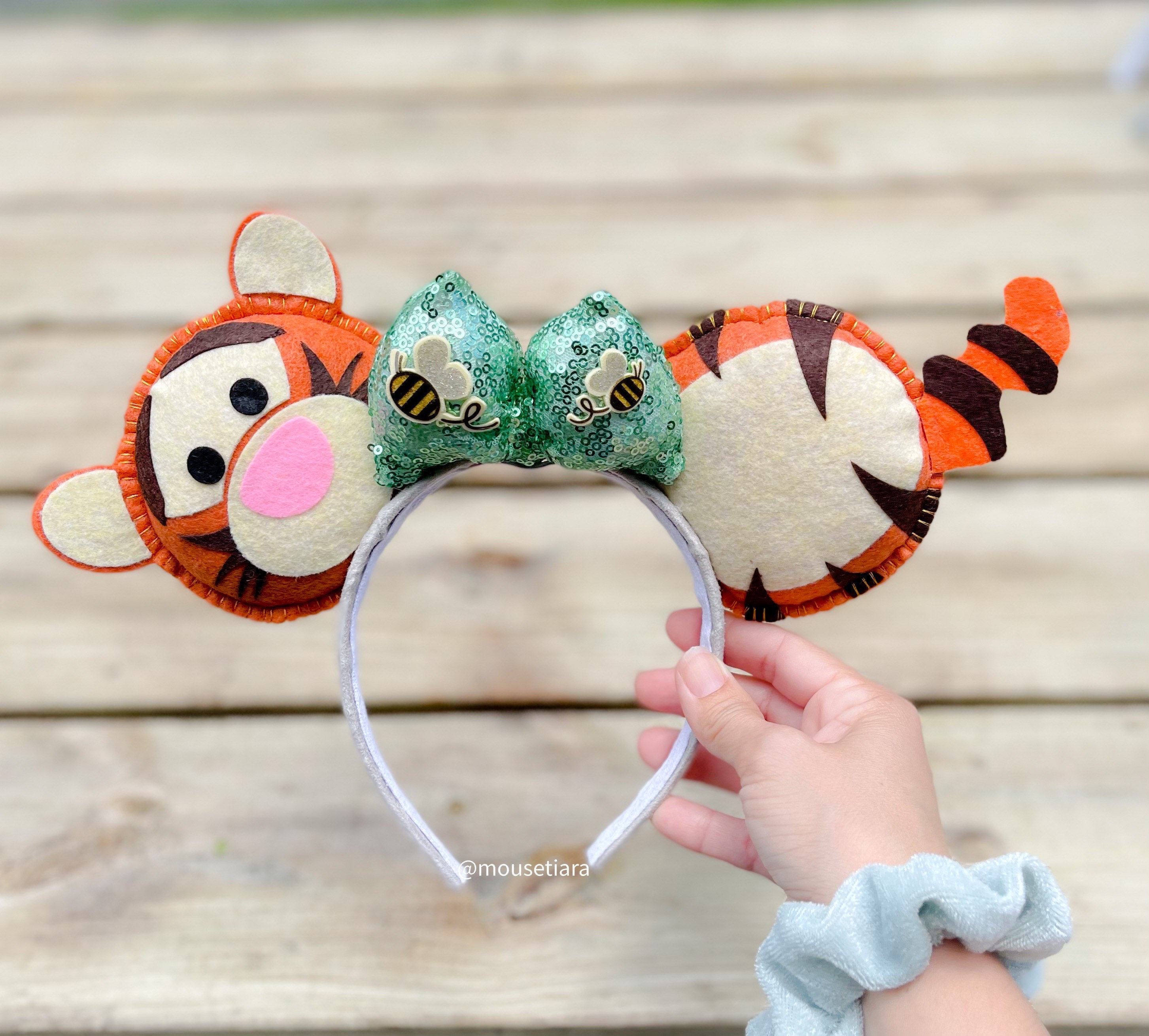 Tigger themed mouse ears