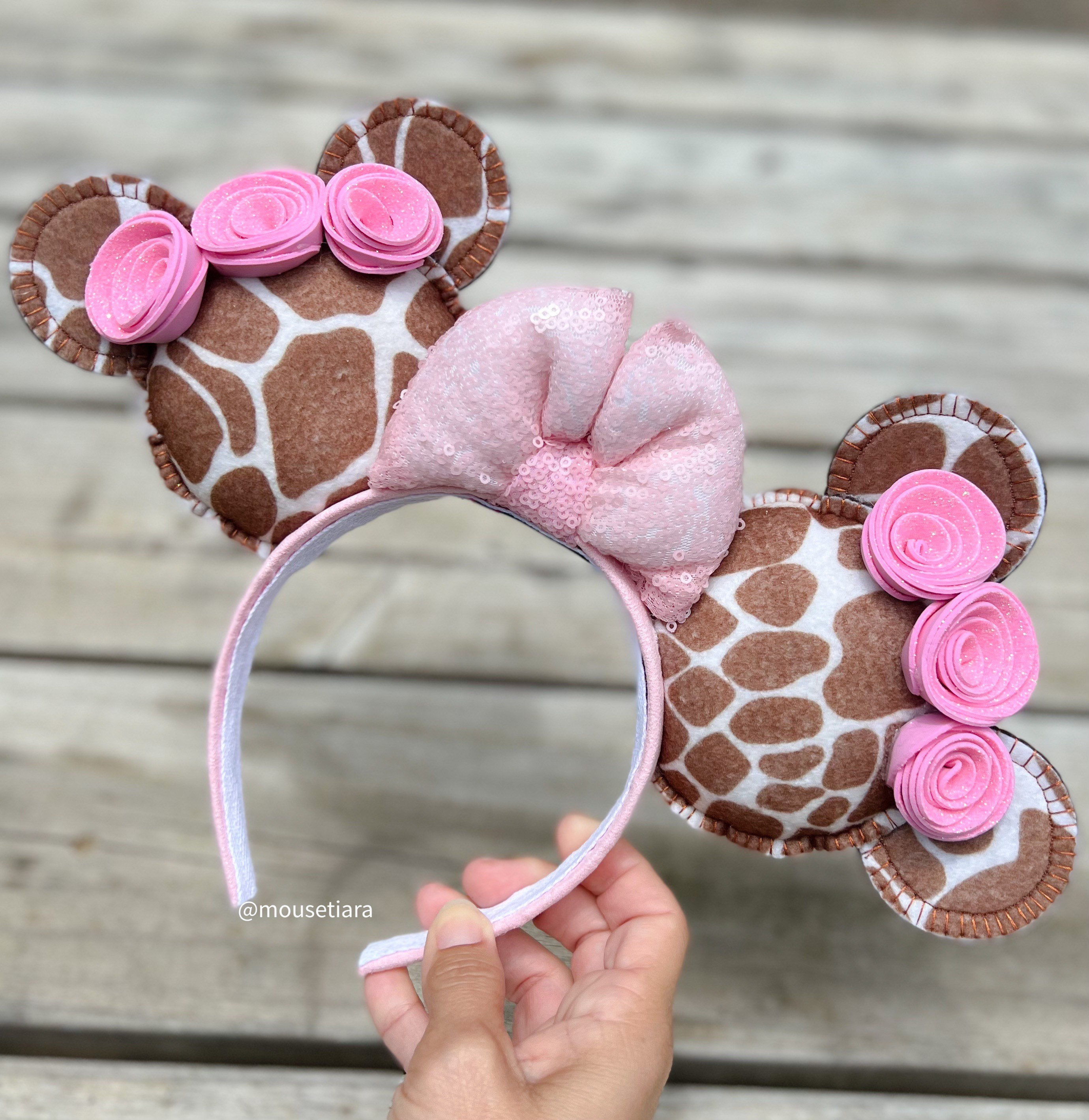 Animal Kingdom Disney Ears Mickey Ears Animal Print Giraffe 