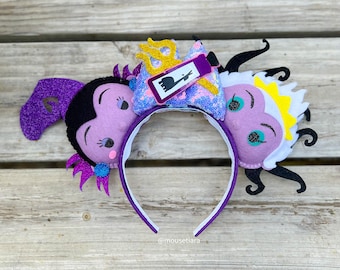 Mickey Ears | Disney Villains ears | Yzma  Ursula  Mashup Minnie Mouse Ears Tsum Tsum Ufufy Disney | Fall Holiday Christmas Disney Gift
