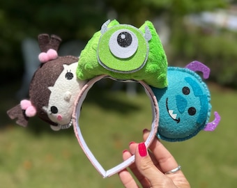 Mickey Ears | Monsters Inc | Sully Costume Boo Mike | Minnie Mouse Ears Headband Tsum Tsum Disney | Graduation Gifts for Her or Him