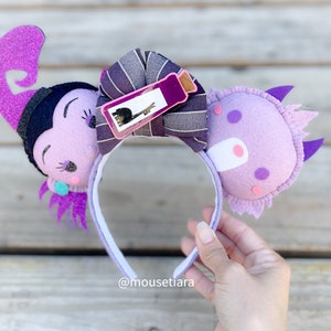 Disney Ears Mickey Ears Emperors New Groove Yzma and Cat Mouse Ears Headband Tsum Tsum  Fall Holiday Christmas Disney Gift