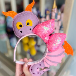 Disney Ears Mickey Ears | Figment Epcot ears | Imagination | Spaceship earth Mickey Mouse Ears Headband  Can be done as Hair Clips Barrettes