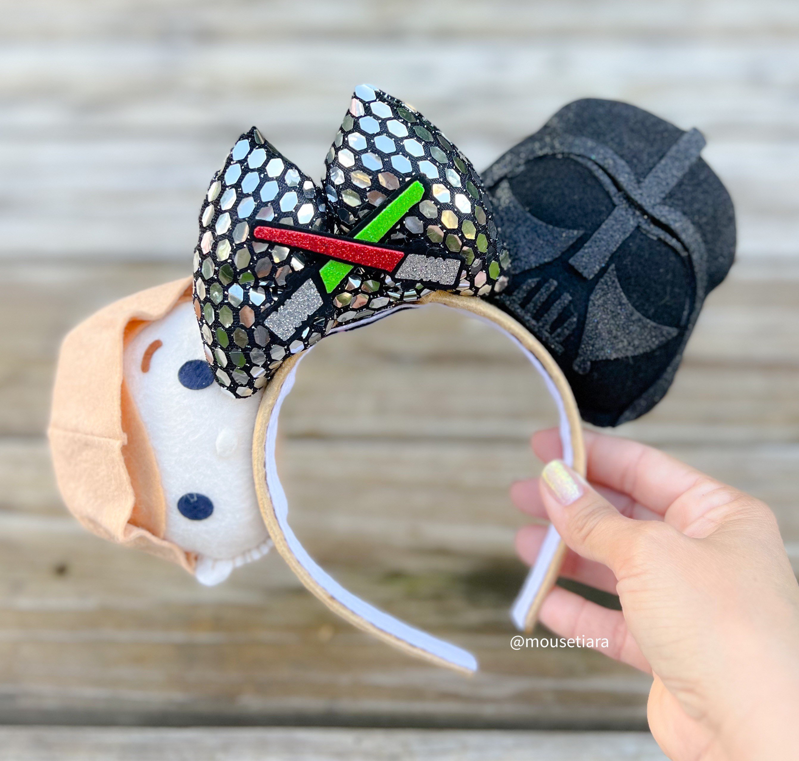 DISNEYPARKS EXCLUSIVE Star Wars Darth Vader Ears Headband DISNEY PARKS STAR WARS CHRISTMAS HOLIDAY LUKE SKYWALKER  main image 2