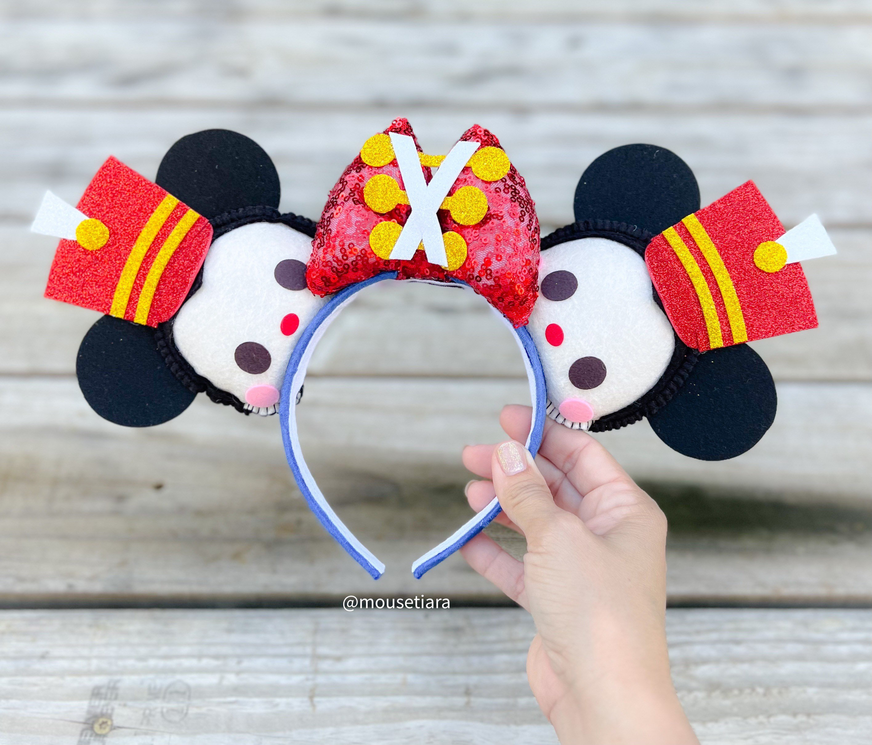 Buy Disney Ears Mickey Mouse Ears Christmas Toy Soldier Nutcracker
