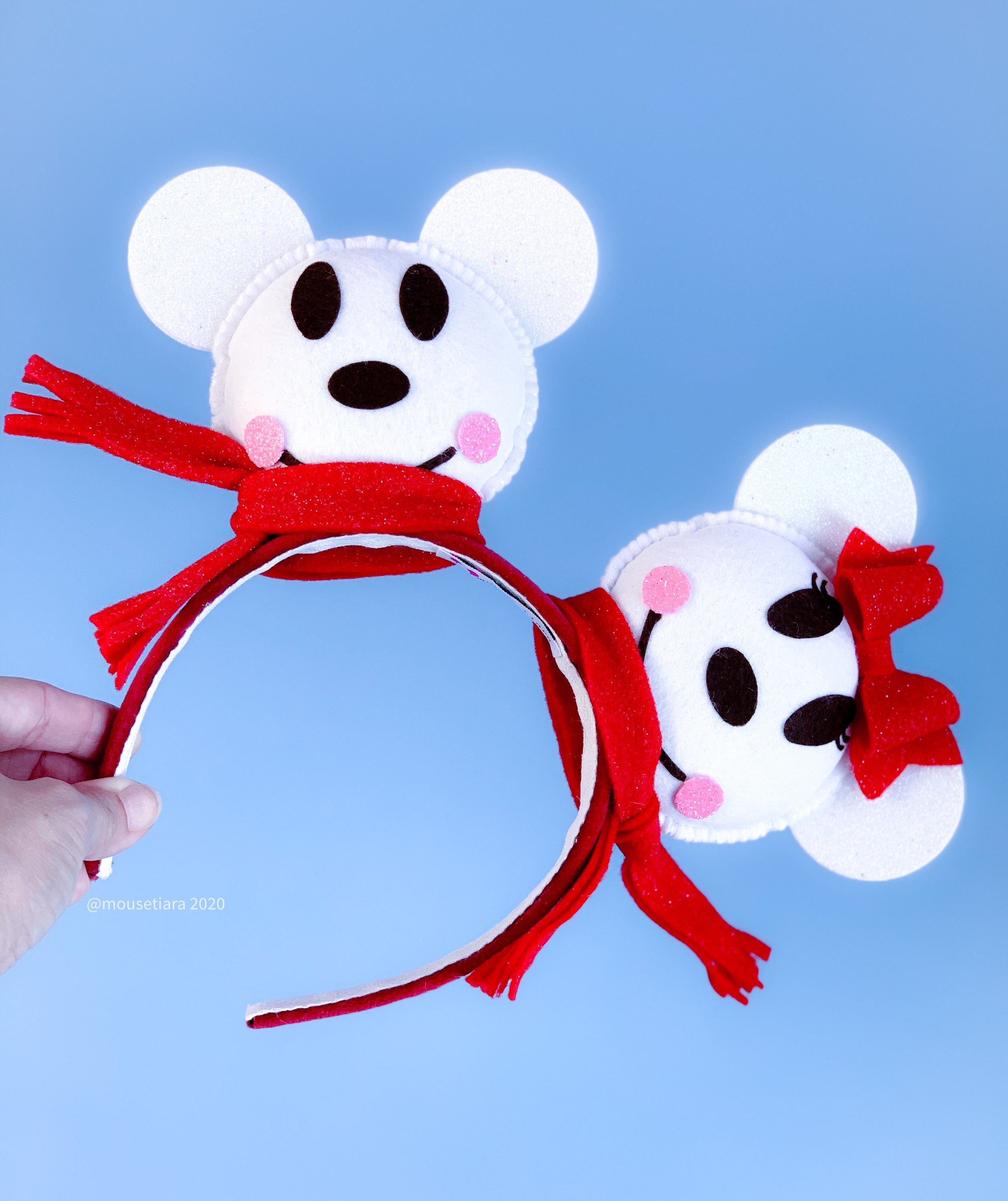 Disney Ears Christmas Mickey Ears Snowman Minnie Mouse Ears Etsy UK