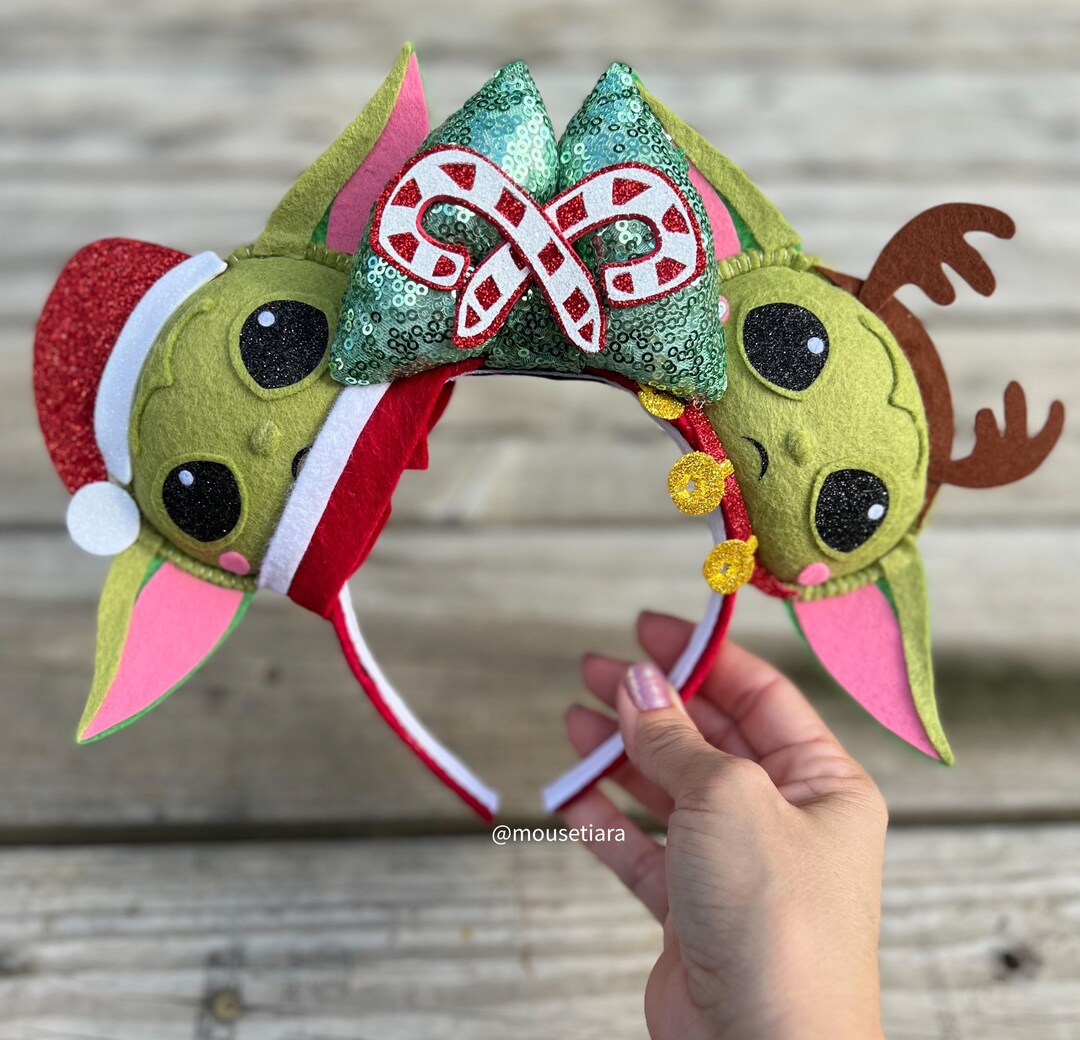 Disney Ears Christmas Mickey Ears Baby Yoda Grogu the Child Etsy