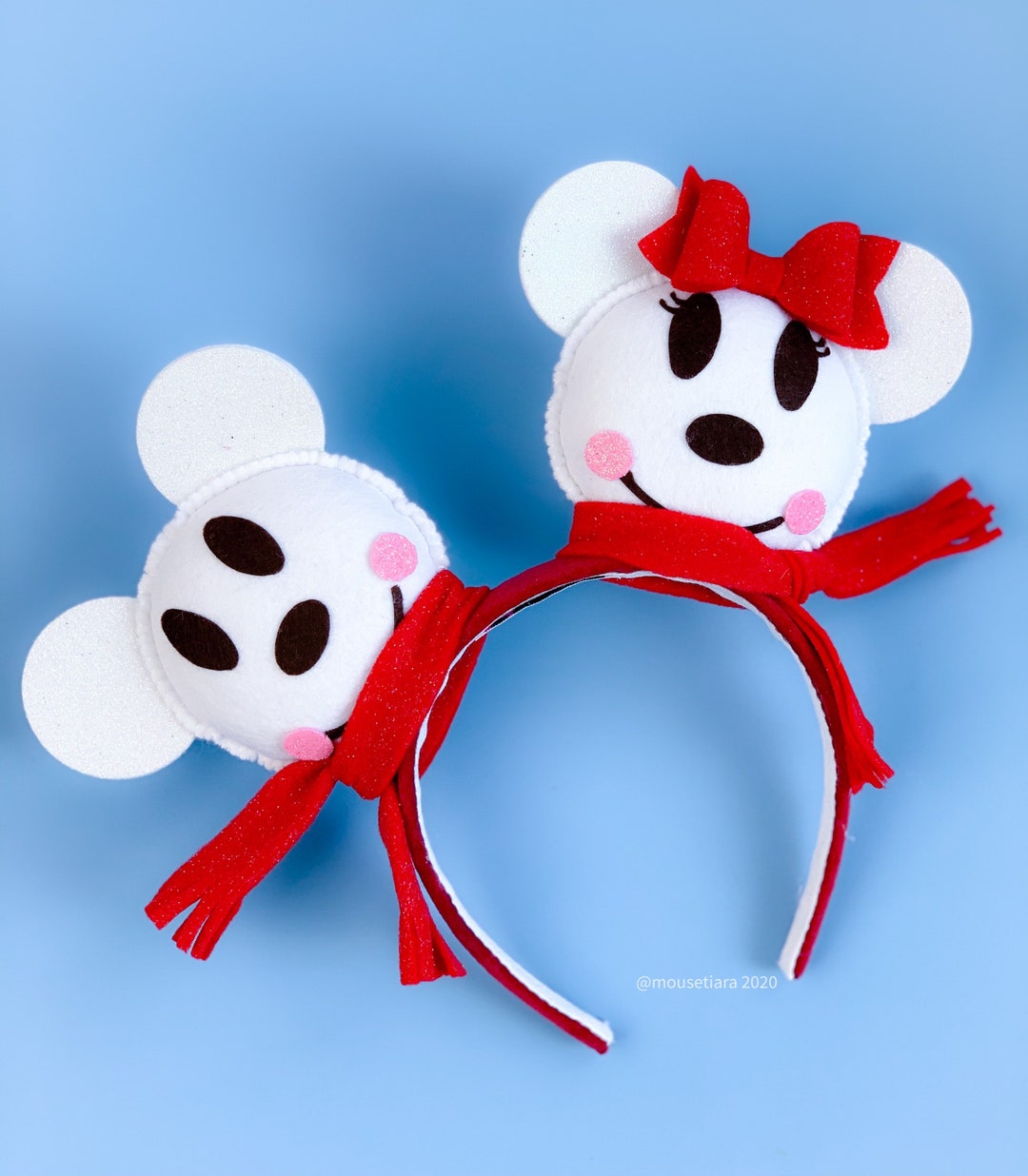 Disney Ears Christmas Mickey Ears Snowman Minnie Mouse Ears Headband