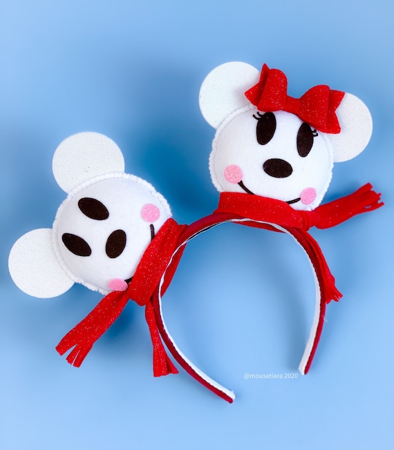 Christmas Mickey Ears | Snowman Minnie Mouse Ears Headband  display picture 2