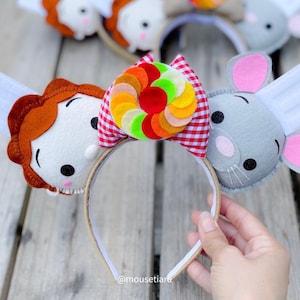 Disney Mickey Ears Ratatouille Remi Linguini Mouse Ears di MouseTiara / Può essere fatto come mollette per capelli