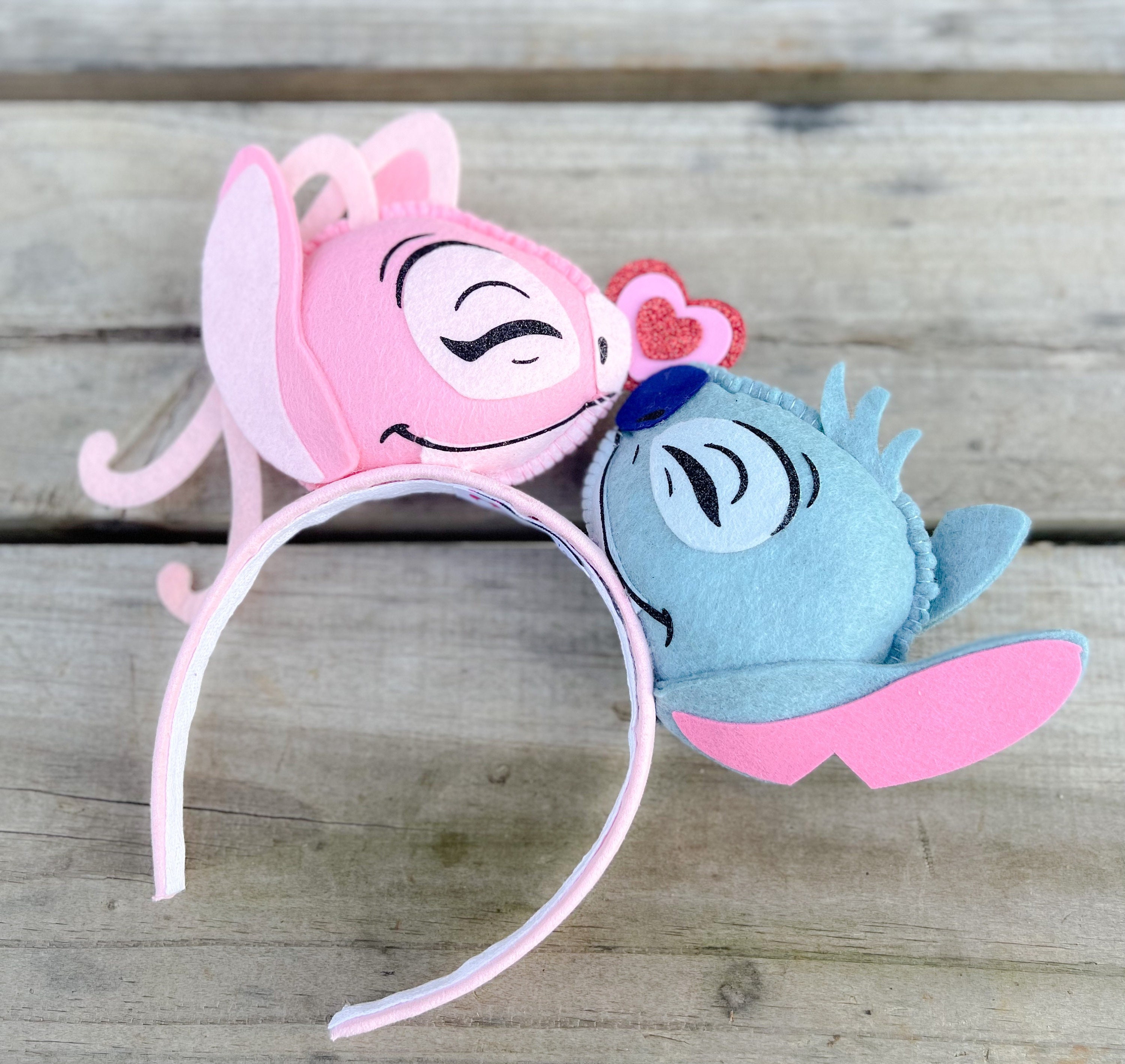 Disney Authentic Lilo and Stitch Angel Ear Headband Amazon.com: FACHPINT Stitch Ears, 2pcs Mouse Ears Headband  main image 4