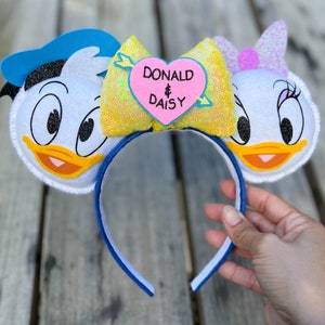 Disney Ears Daisy Donald Duck Ears | Mickey Ears Disney Ears Valentines Loungefly Mickey Mouse Ears Headband Disneyland