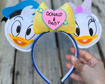 Daisy Donald Duck Ears | Mickey Ears Disney Ears Valentines Loungefly Mickey Mouse Ears Headband Disneyland