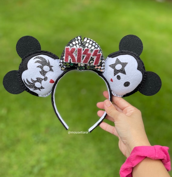 Disney Ears Mickey Ears Kiss Heavy Metal Mickey Mouse Ears 