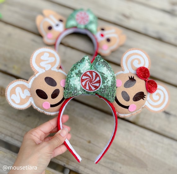 Christmas Headband, Mickey Mouse Hair Accessory, Disney Inspired Gift, Holiday 2025 New Christmas Mickey Minnie Mouse Headband Women Disney  main image 4