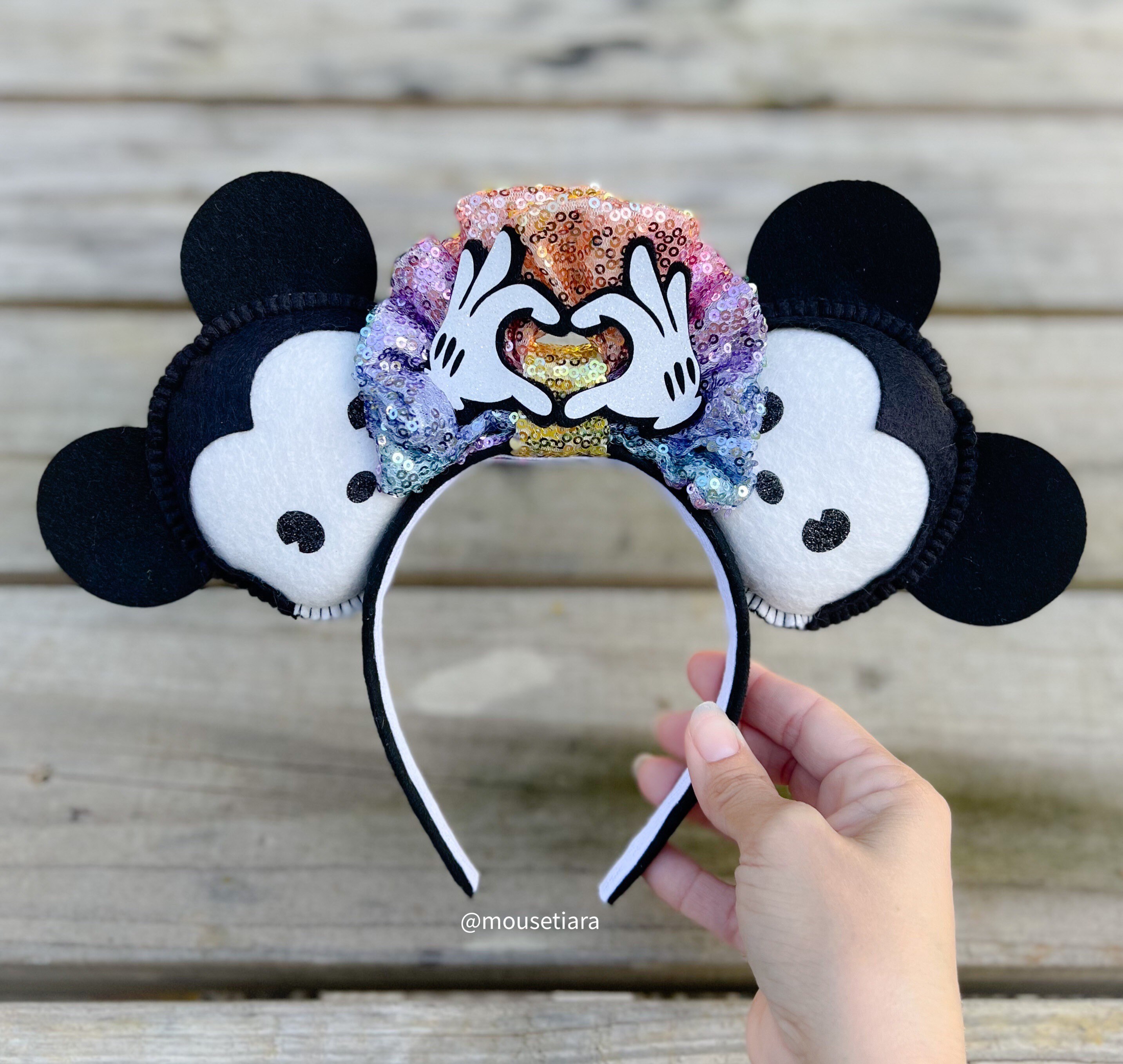 New Disney Parks rainbow pride Minnie Mouse Ears Disney Parks Pride Rainbow Minnie Mouse Ears Headband New | eBay main image 2