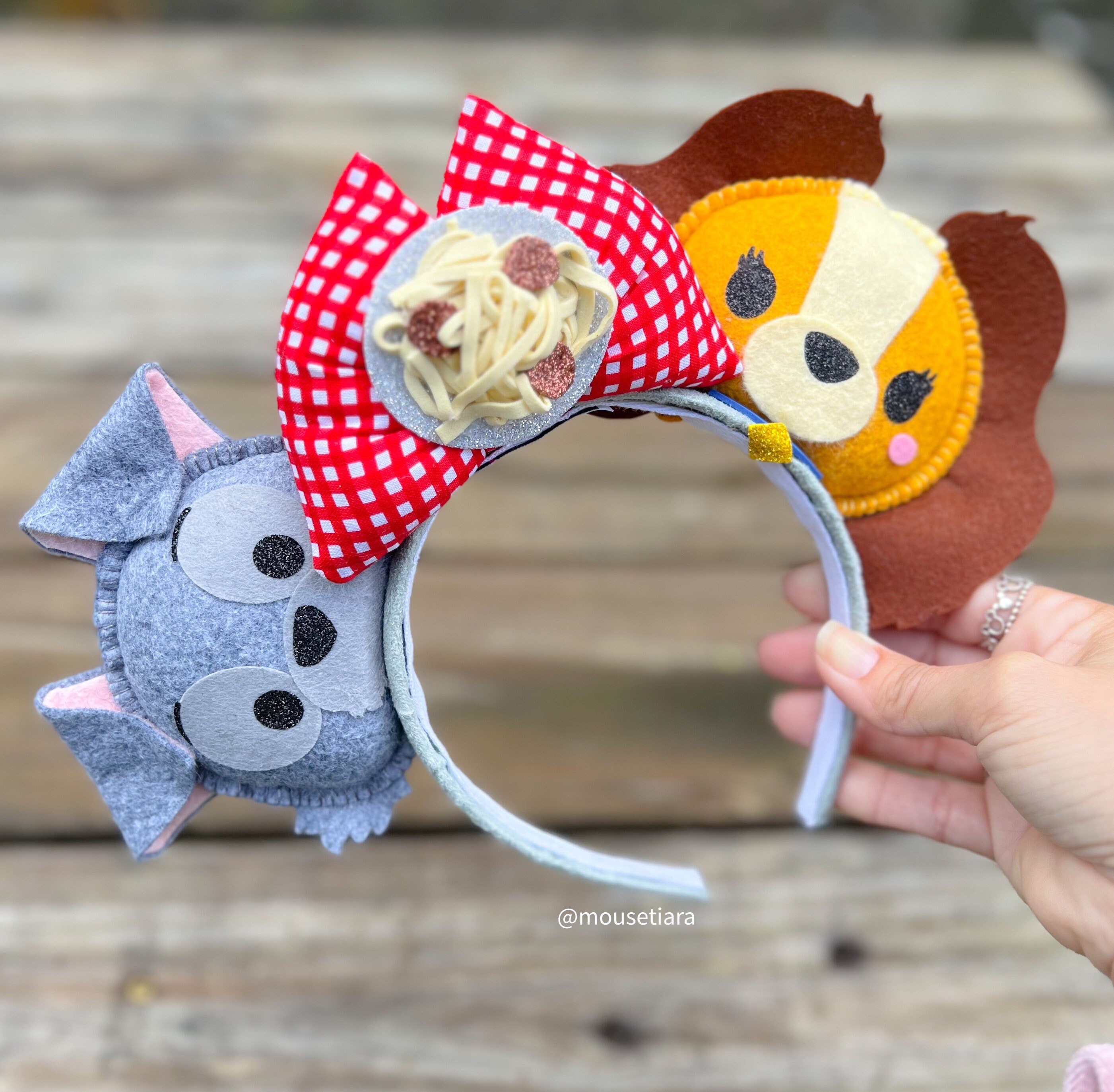 Disney Ears Lady and the Tramp Mickey Ears Headband Tsum Tsum
