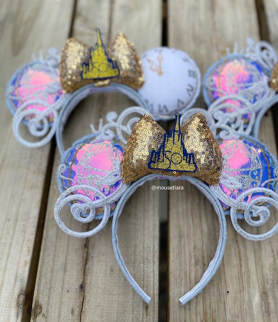 2025 carino Dumbo Disney orecchie cartone animato topo fascia con paillettes fiocco fascia per capelli ragazze ragazzi festival festa cosplay accessori per capelli fai da te  200000297